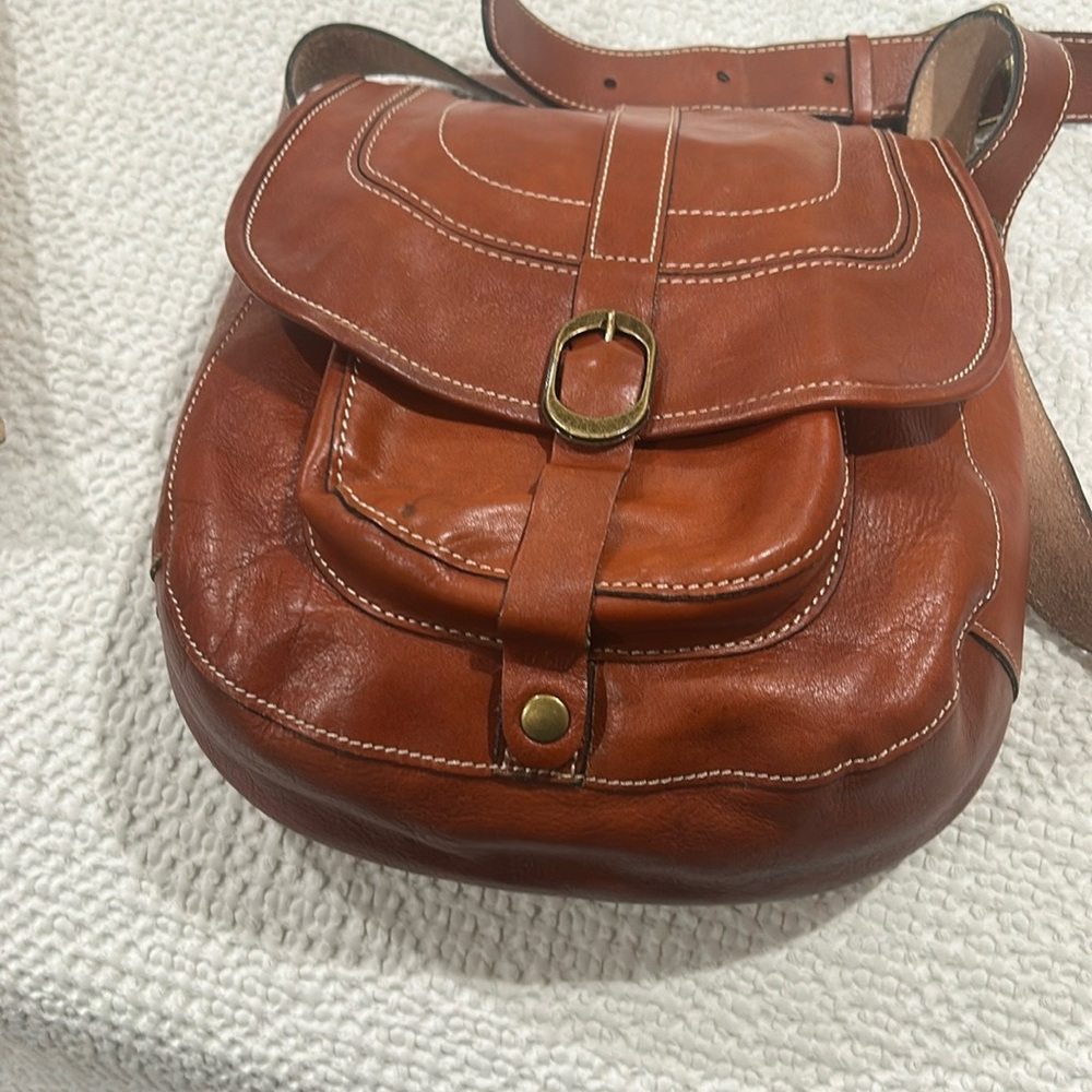 Patricia Nash Tan Leather Dust Bag